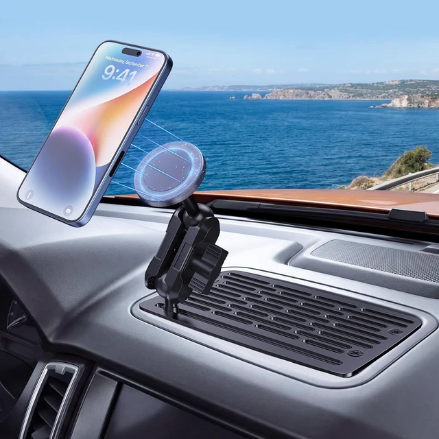 Alt view image 5 of 7 - Stainless Steel Phone Mount for 19-23 Ford Ranger XL/XLT/Lariat