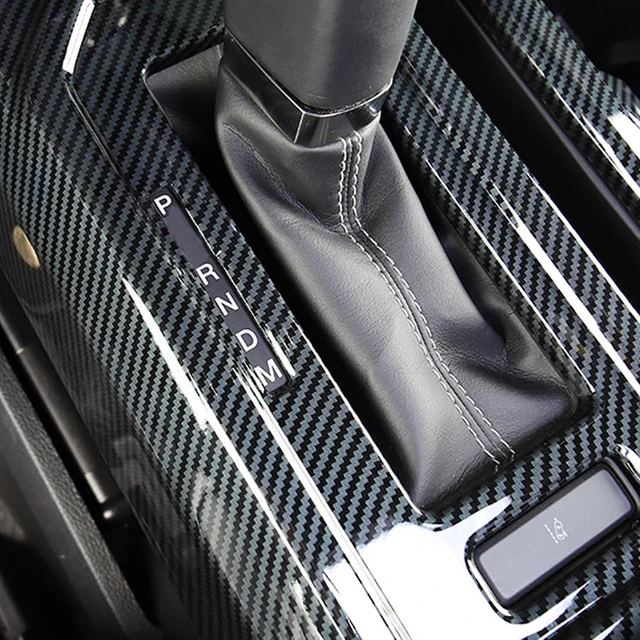 Alt view image 4 of 7 - for F150 ABS Carbon Fiber Center Console Gear Shift Cup Holder Trim for 2015 2016 2017 2018 2019 2020 Ford F150, 2pcs