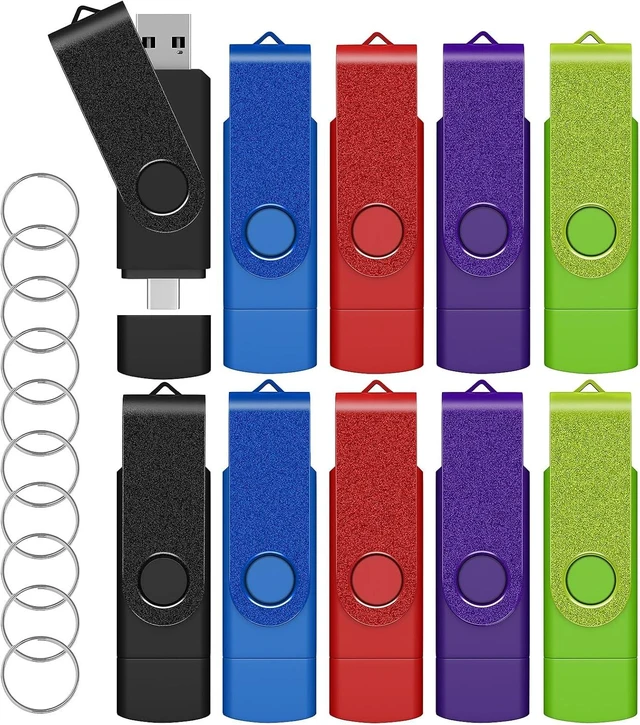 Main image of 64GB USB C Thumb Drive, Dual USB 2.0 Flash Drive 64GB USB Drive