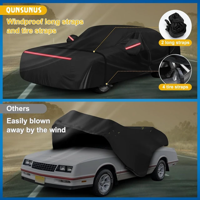 Alt view image 4 of 7 - QUNSUNUS Car Cover for Chevy Monte Carlo 1970-1972 & 1978-1988 with Cotton