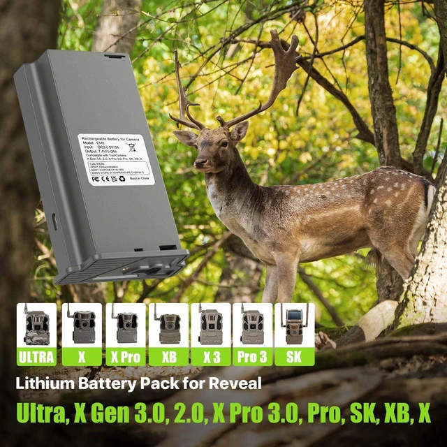 Alt view image 2 of 7 - 4 Pack New Reveal Lithium Battery Pack for Cellular Trail Camera