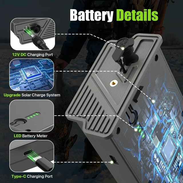 Alt view image 6 of 7 - 4 Pack New Reveal Lithium Battery Pack for Cellular Trail Camera