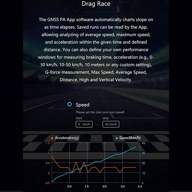 Alt view image 6 of 7 - GNSS Performance Analyzer RC GPS+GLONASS Speedometer, Bluetooth Enabled Race Data Logger and Speed Tracker for RC Cars and Planes. GSM020 SK-500023