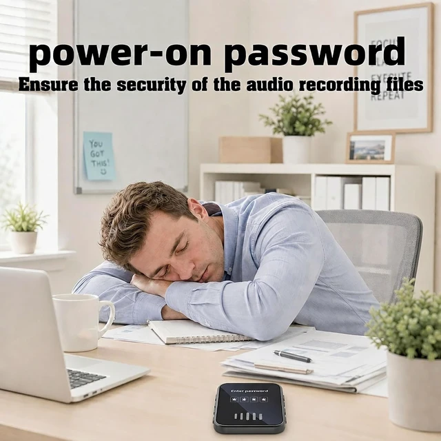Alt view image 3 of 7 - Voice-Activated Recorder,Supports Playback,Tape Recorder,for Meetings/Learning Small Recorder Device,It is Also an MP3 Player and a USB Flash Drive