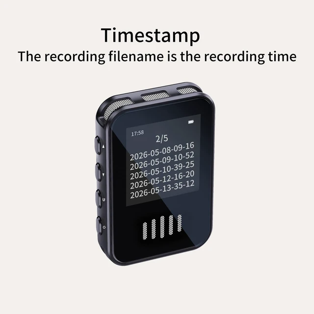 Alt view image 4 of 7 - Voice-Activated Recorder,Supports Playback,Tape Recorder,for Meetings/Learning Small Recorder Device,It is Also an MP3 Player and a USB Flash Drive