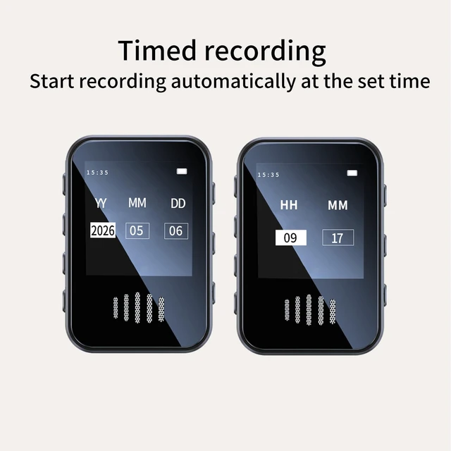 Alt view image 7 of 7 - Voice-Activated Recorder,Supports Playback,Tape Recorder,for Meetings/Learning Small Recorder Device,It is Also an MP3 Player and a USB Flash Drive