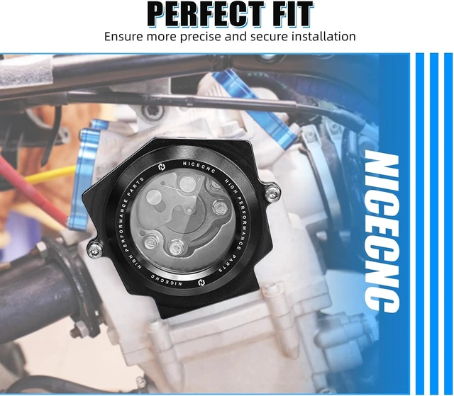 Alt view image 2 of 7 - ATV Cam Cover,Clear Timing CoverBlack Transparent Camshaft Cap