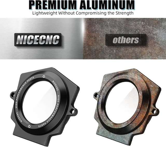 Alt view image 6 of 7 - ATV Cam Cover,Clear Timing CoverBlack Transparent Camshaft Cap