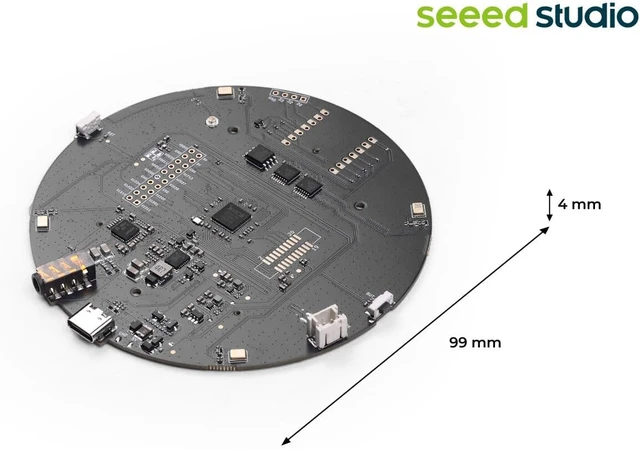 Alt view image 7 of 7 - reSpeaker XVF3800 USB Microphone Array, Bare Board