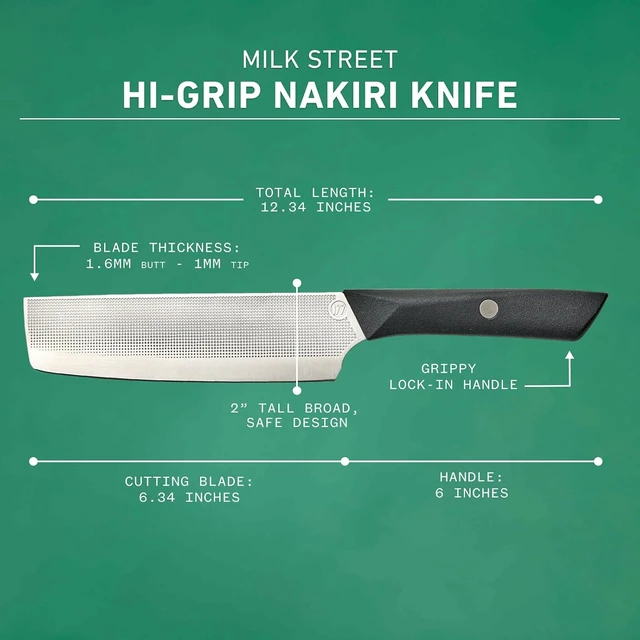 Alt view image 6 of 7 - Milk Street 6.75-inch Nakiri Knife by Christopher Kimball, 1.4116 German Steel Nakiri Chef Knife, Ideal for Home Kitchen, Renowned Milk Street Nakiri Knives