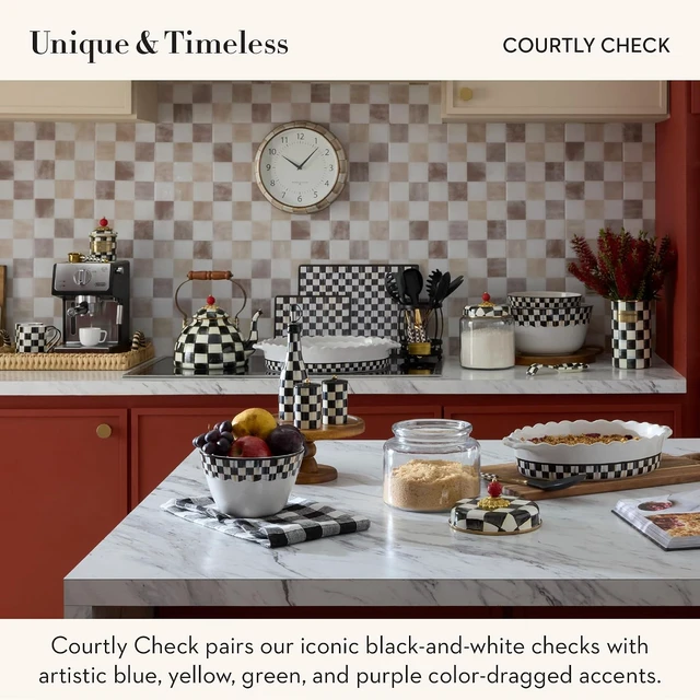 Alt view image 2 of 5 - Cutting Boards Set, Black-and-White Courtly Check