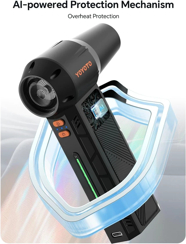 Alt view image 4 of 7 - Compressed Air Duster 300000RPM Powerful Electric Air Duster Rechargeable
