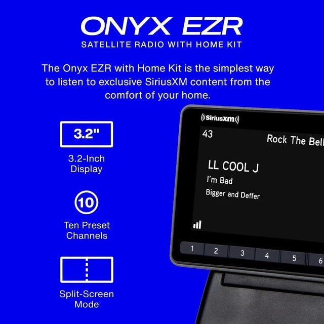 Alt view image 2 of 7 - Onyx EZR Satellite Radio with Home Kit (SXEZR1H1)