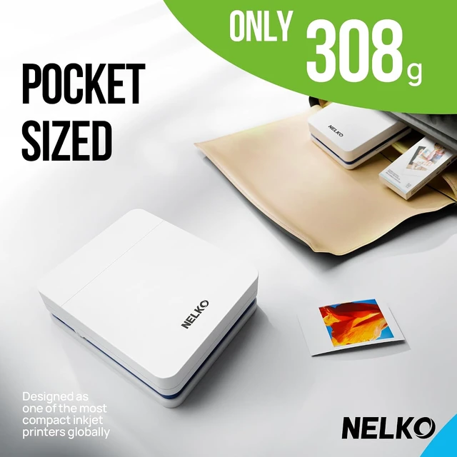 Alt view image 6 of 7 - PP01 Photo Printer, 2x3 Portable Photo Printer, Mini Printer, White