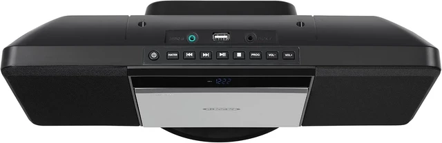 Alt view image 4 of 7 - ® JBS-300 Home Bluetooth Stereo Shelf Music System Speakers with MP3 CD Player Wall Mountable Digital AM-FM Radio, USB Port - Remote Included - Black Limited Edition