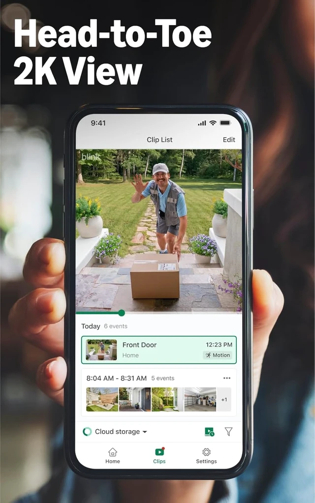 Alt view image 6 of 7 - Battery Doorbell 2K+ (newest model) Wireless video doorbell, 2K resolution, enhanced audio. Required Sync Module not included Add-On (Black)