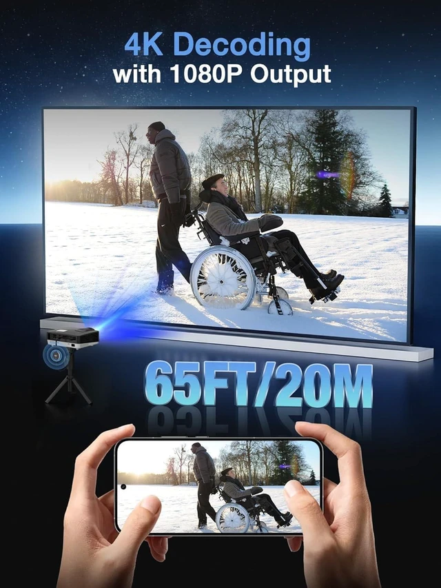Alt view image 4 of 7 - 4K Wireless Display Adapter, HDMI Screen Mirroring Dongle for TV