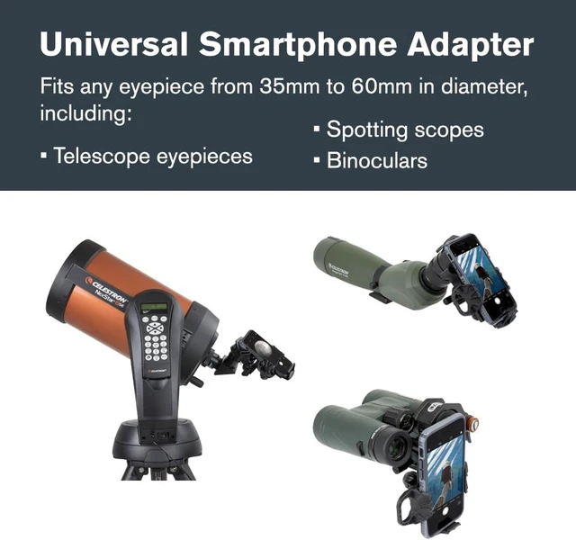 Alt view image 2 of 7 - NexYZ DX Smartphone Adapter for Telescope with Bluetooth Remote