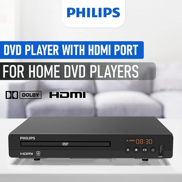 Alt view image 2 of 7 - DVD Players for TV with HDMI Port 1080P All Region HD DVD Player for Smart TV USB Input Remote Control Device, Mini DVD CD Player for Home Stereo System, HDMI and RCA Cable Included
