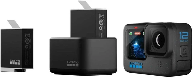 Main image of Dual Battery Charger + 2 Enduro Batteries (HERO12 Black/HERO11 Black/HERO10 Black/HERO9 Black) - Official Accessory