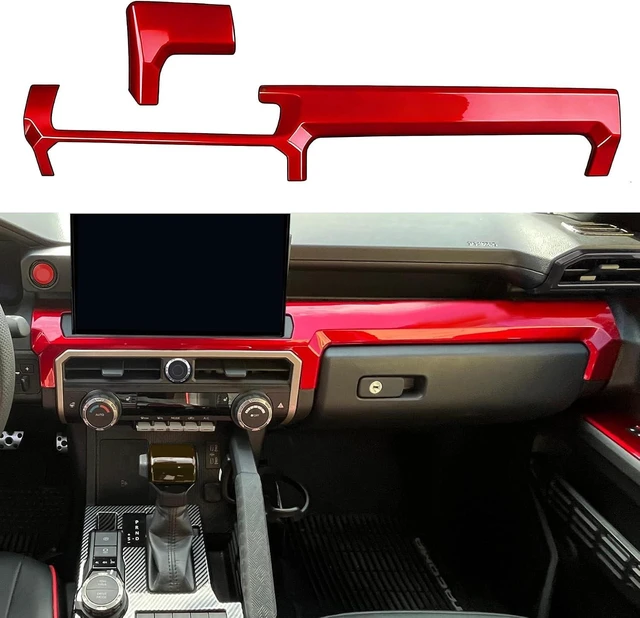 Main image of Dashboard Cover For Toyota 4Runner 2025 2026 Up(Not Fit Tac0ma) Interior Accessories 8/14 Inch Display Center Console Panel Cover Frame Decor Trim Dark Red