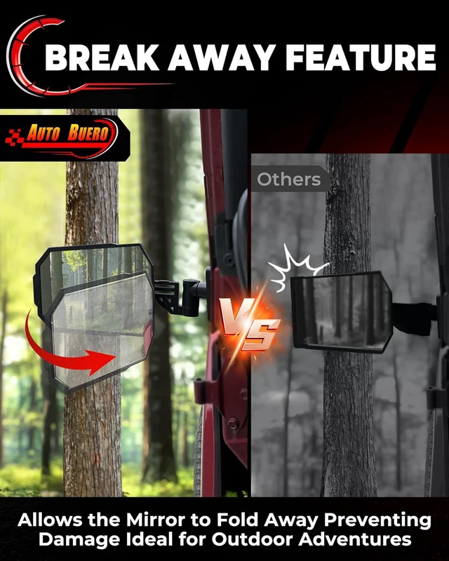 Alt view image 6 of 7 - Aluminum Wrangler Mirrors Doors Off Compatible with 2007-2018 LJ TJ JK JKU