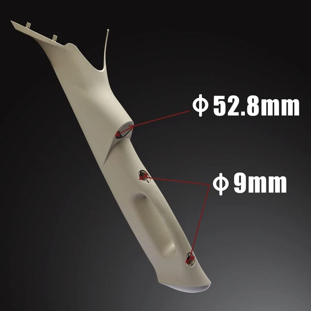 Alt view image 4 of 7 - A-Pillar Trim Interior Handle and Single Gauge Pod (Left-Driver Side) Fit for Dodge Ram 1500 2500 3500 4500 5500 2006-2010 SRT-10 A Pillar with Handle ZL39BD1AA,ZL39BD1AB