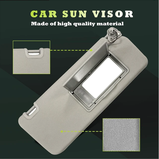 Alt view image 2 of 6 - Sun Visor Replacement Fits for Nissan Titan 2004-2024 QX56 Armada 2004-2014