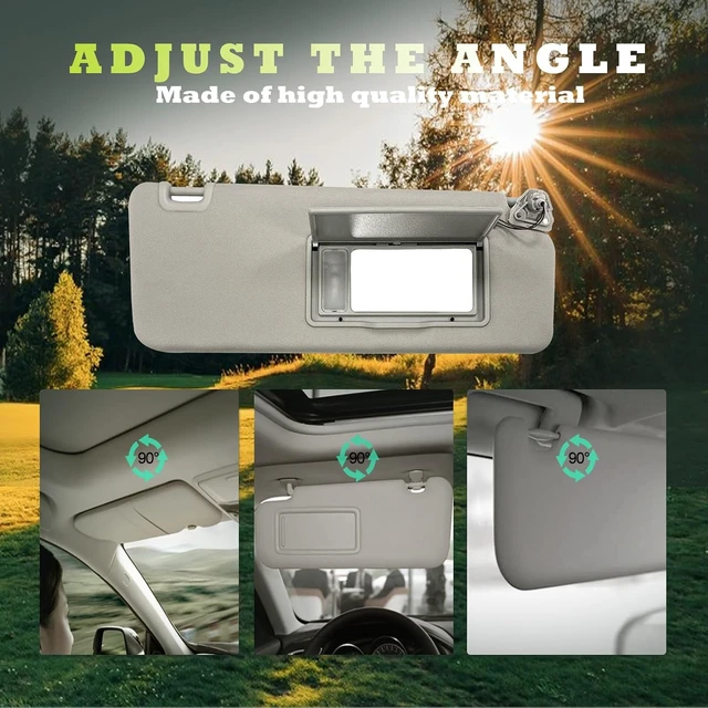 Alt view image 3 of 6 - Sun Visor Replacement Fits for Nissan Titan 2004-2024 QX56 Armada 2004-2014