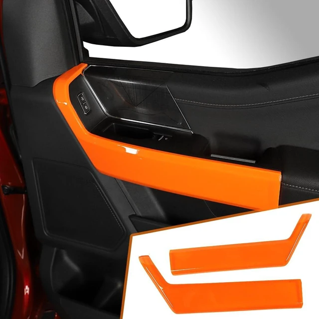 Main image of Inner Door Handle Armrest Frame Panel Trim Cover for F-150 2021-2026 Orange