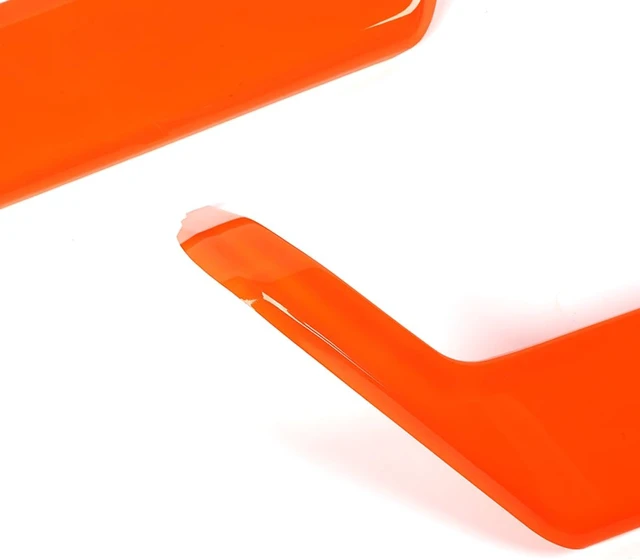 Alt view image 6 of 7 - Inner Door Handle Armrest Frame Panel Trim Cover for F-150 2021-2026 Orange