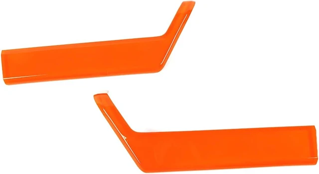 Alt view image 7 of 7 - Inner Door Handle Armrest Frame Panel Trim Cover for F-150 2021-2026 Orange