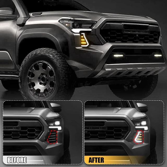 Alt view image 2 of 6 - LED Daytime Running Lights Compatible with Tacoma 2024 2025 2026