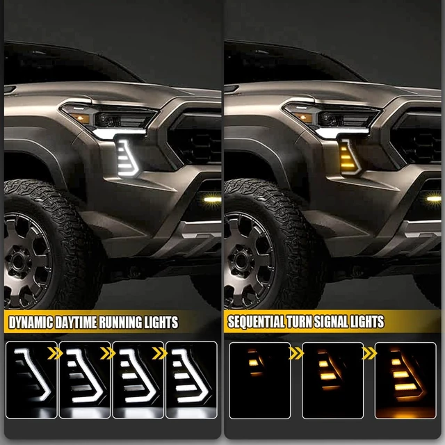 Alt view image 4 of 6 - LED Daytime Running Lights Compatible with Tacoma 2024 2025 2026