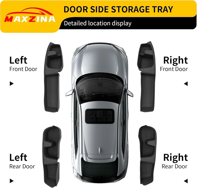 Alt view image 6 of 7 - Door Side Storage Tray for 2023-2026 Honda Pilot & 2026 Passport