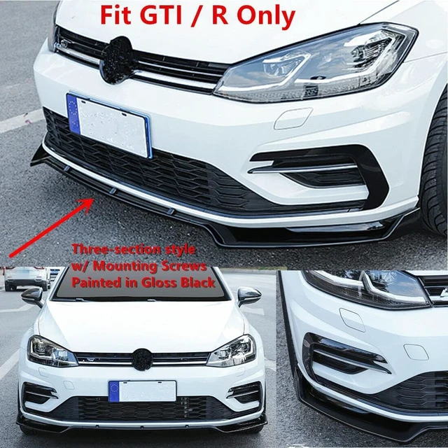 Alt view image 3 of 7 - Front Lip Spoiler for VW Golf GTI R R-line 2015-2021 Accessories