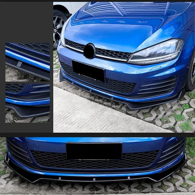 Alt view image 5 of 7 - Front Lip Spoiler for VW Golf GTI R R-line 2015-2021 Accessories