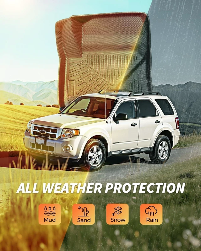 Alt view image 6 of 6 - Floor Mats Carpet Liner for Ford Escape 2009-2012