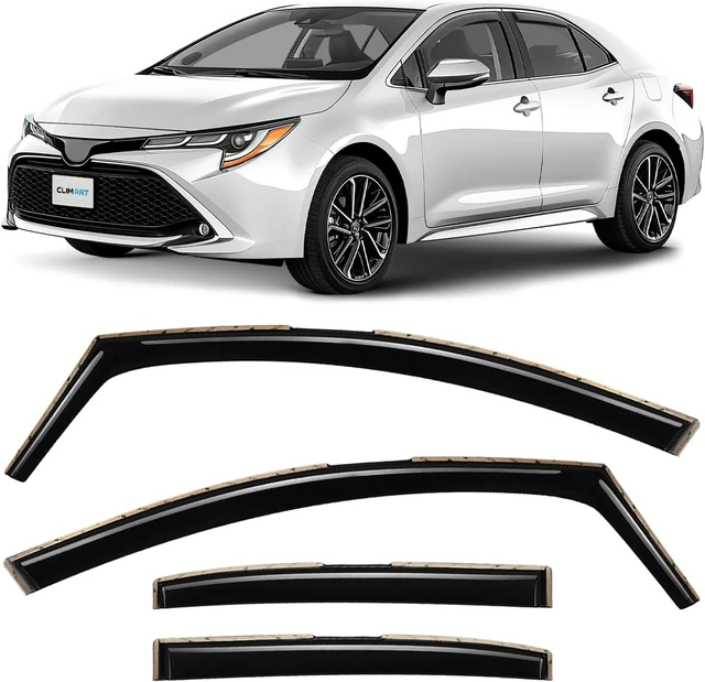 Main image of in-Channel Incredibly Durable Rain Guards for Toyota Corolla 2020-2026 Sedan, Original Window Deflectors, Vent Window Visors, Vent Deflector, 4 pcs. - 620374