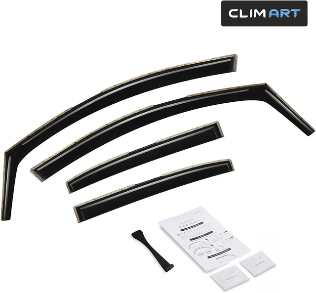 Alt view image 6 of 7 - in-Channel Incredibly Durable Rain Guards for Toyota Corolla 2020-2026 Sedan, Original Window Deflectors, Vent Window Visors, Vent Deflector, 4 pcs. - 620374