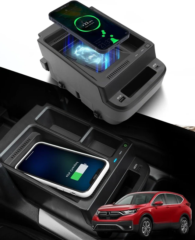 Main image of Wireless Charger & Center Console Organizer for Honda CR-V 2017-2022