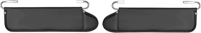 Alt view image 6 of 7 - Sun Visor Driver & Passenger Side Kit for 1972-1995 Jeep CJ-5 CJ-6 CJ-7 CJ-8 Wrangler YJ, Left & Right Replacement Sunvisors Adjustable Rotation with Built-in Mirrors - Pack of 2