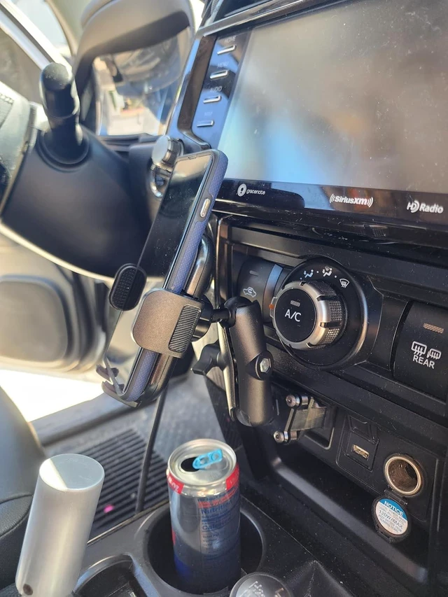 Alt view image 3 of 7 - The Stubby Smash Phone Mount Kit w/Magnetic Phone Holder for 5th Gen 4Runners