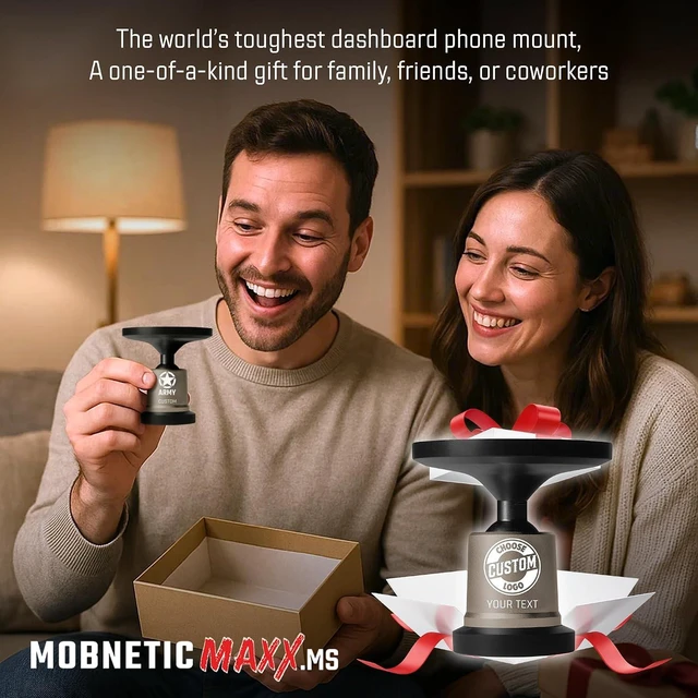 Alt view image 6 of 7 - MobNetic Maxx MS MagSafe Phone Mount for Car, Gun Metal