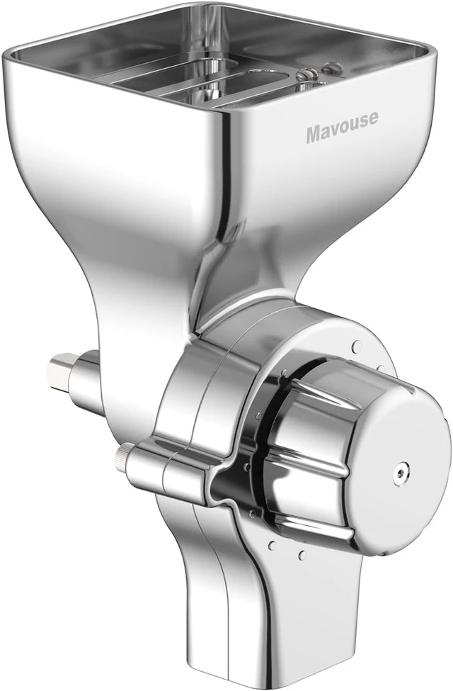 Alt view image 2 of 5 - All Metal Grain Mill Attachment For Kitchenaid Stand Mixer, 12 Levels Flour Mill Grinder for Home, Fit for Grinding Wheat, Corn, Oats, Buckwheat,Millet and Other Cereals