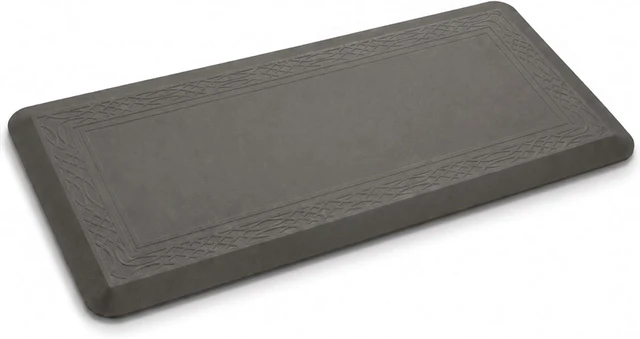 Main image of 24 x 60 Inch Extra Support Anti Fatigue Comfort Kitchen Mat, Waterproof Long Kitchen Runner, Non-Slip Standing Desk Mat, Commercial Pads for Offices, Home, Garages (Bordeaux Grey, 24'' x 60'')
