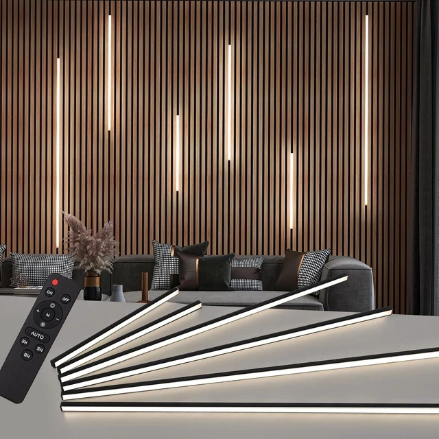 Main image of 6-Pack Recessed LED Strip Light Kit with Smart Switch, White