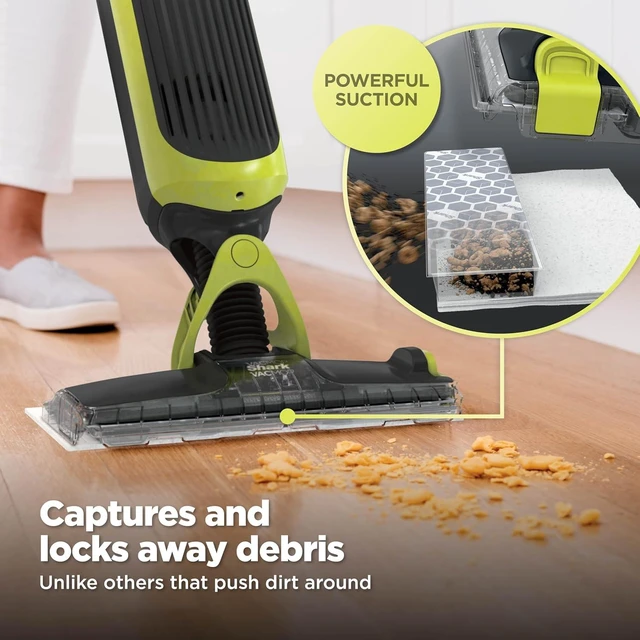 Alt view image 3 of 7 - VACMOP Cordless Vacuum & Spray Mop, Gray, VM180