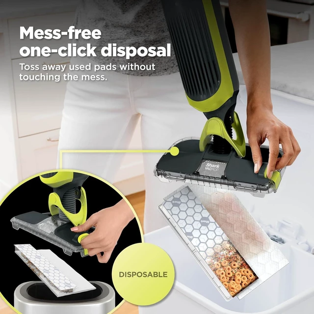 Alt view image 5 of 7 - VACMOP Cordless Vacuum & Spray Mop, Gray, VM180