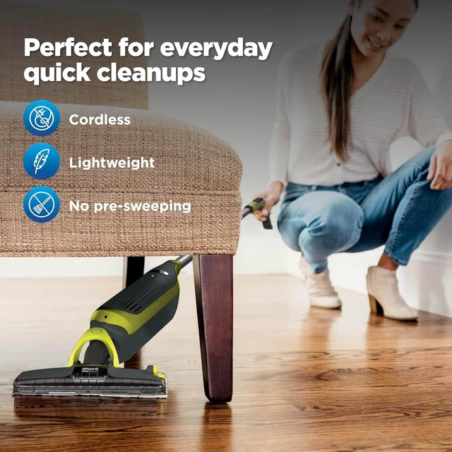 Alt view image 7 of 7 - VACMOP Cordless Vacuum & Spray Mop, Gray, VM180